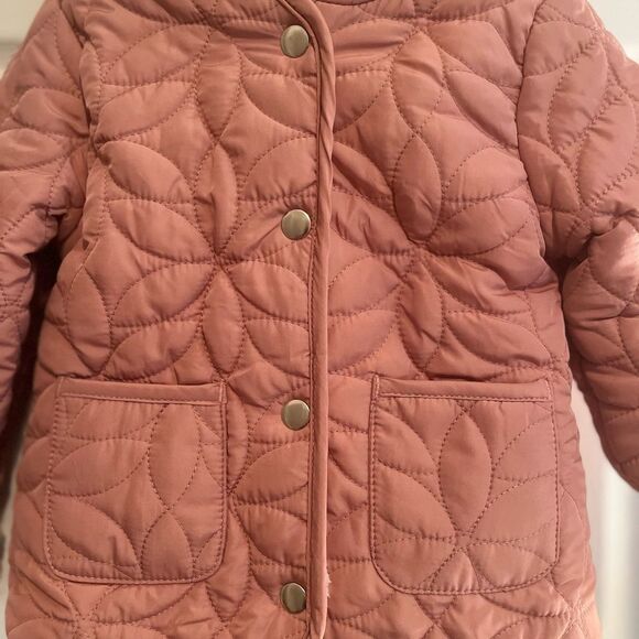 ASPEN Pink and White Puffer Jacket with Cozy Lining - Picture 2 of 9